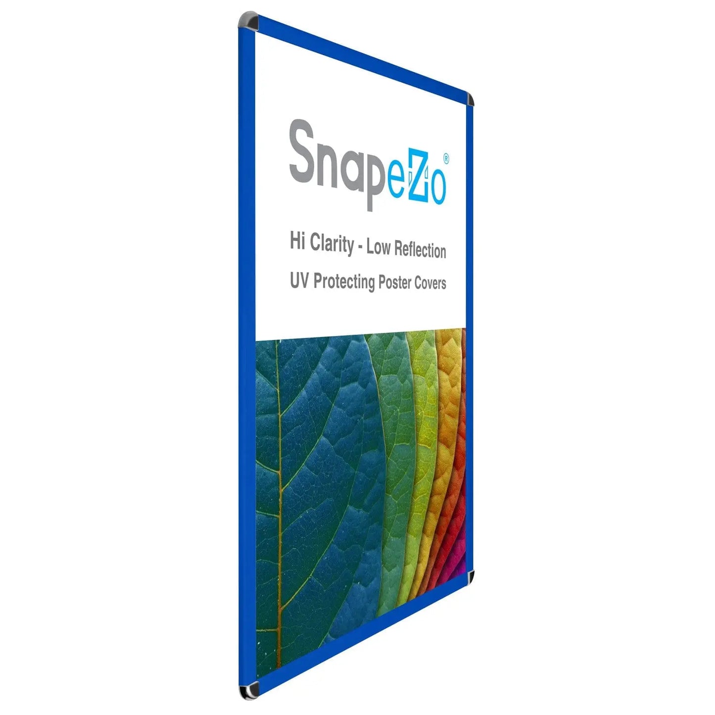 27x40 Blue SnapeZo® Round-Cornered - 1.25" Profile - Snap Frames Direct