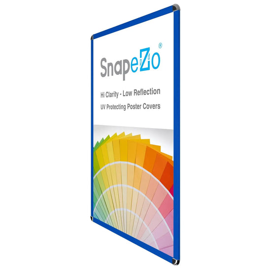 27x40 Blue SnapeZo® Round-Cornered - 1.25" Profile - Snap Frames Direct