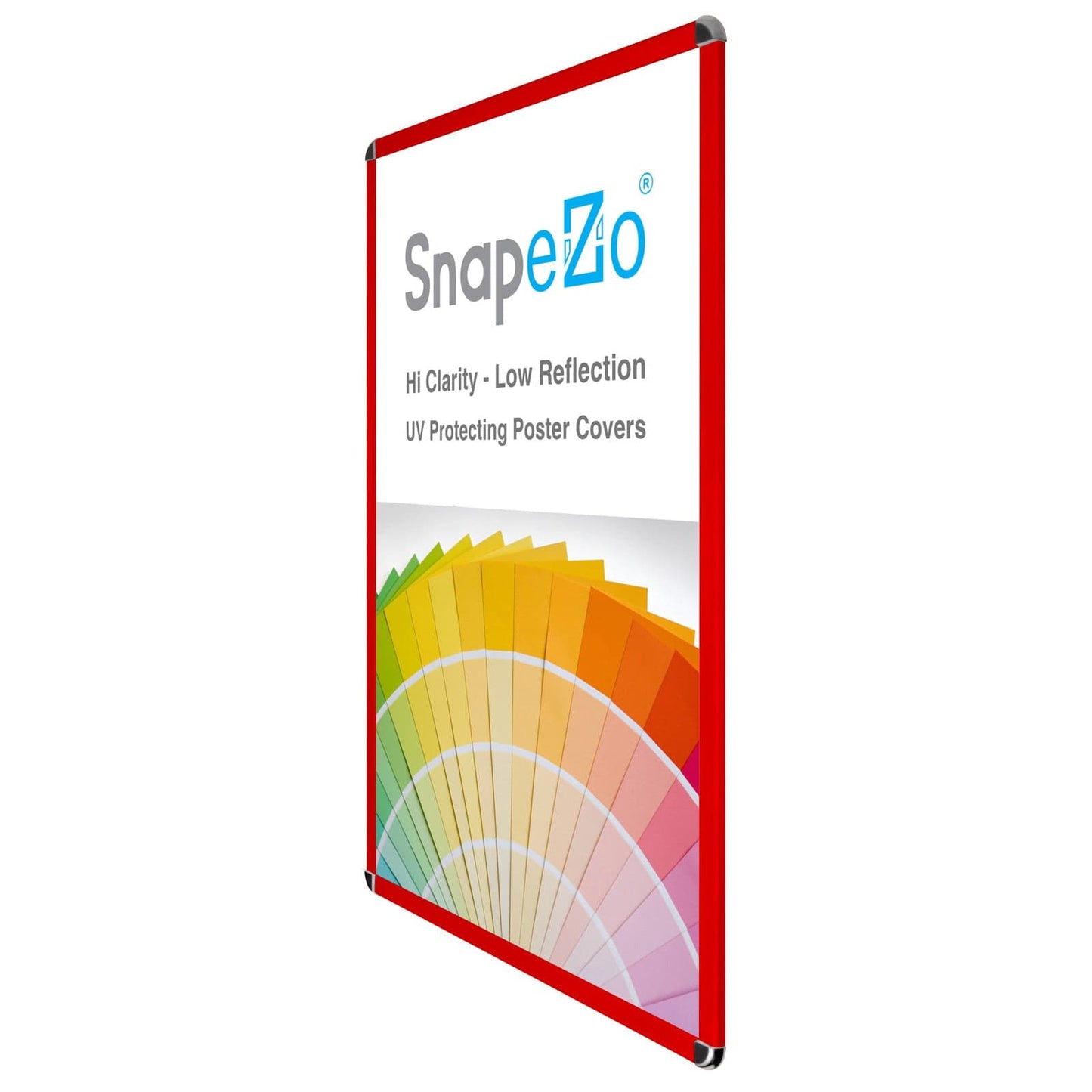 27x40 Red SnapeZo® Round-Cornered - 1.25" Profile - Snap Frames Direct