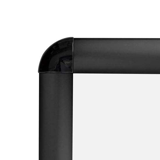 11x17 Black SnapeZo® Round-Cornered - 1" Profile - Snap Frames Direct
