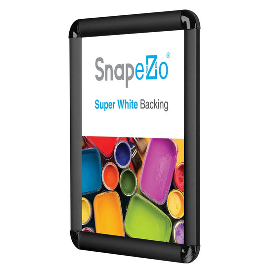 8.5x11 Black SnapeZo® Round-Cornered - 1" Profile - Snap Frames Direct