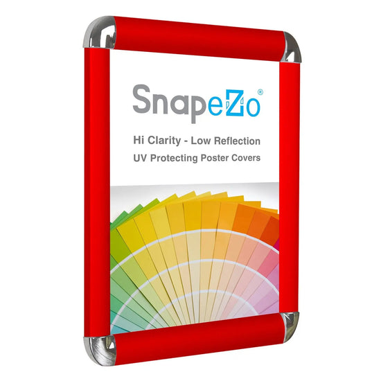 11x17 Red SnapeZo® Round-Cornered - 1" Profile - Snap Frames Direct