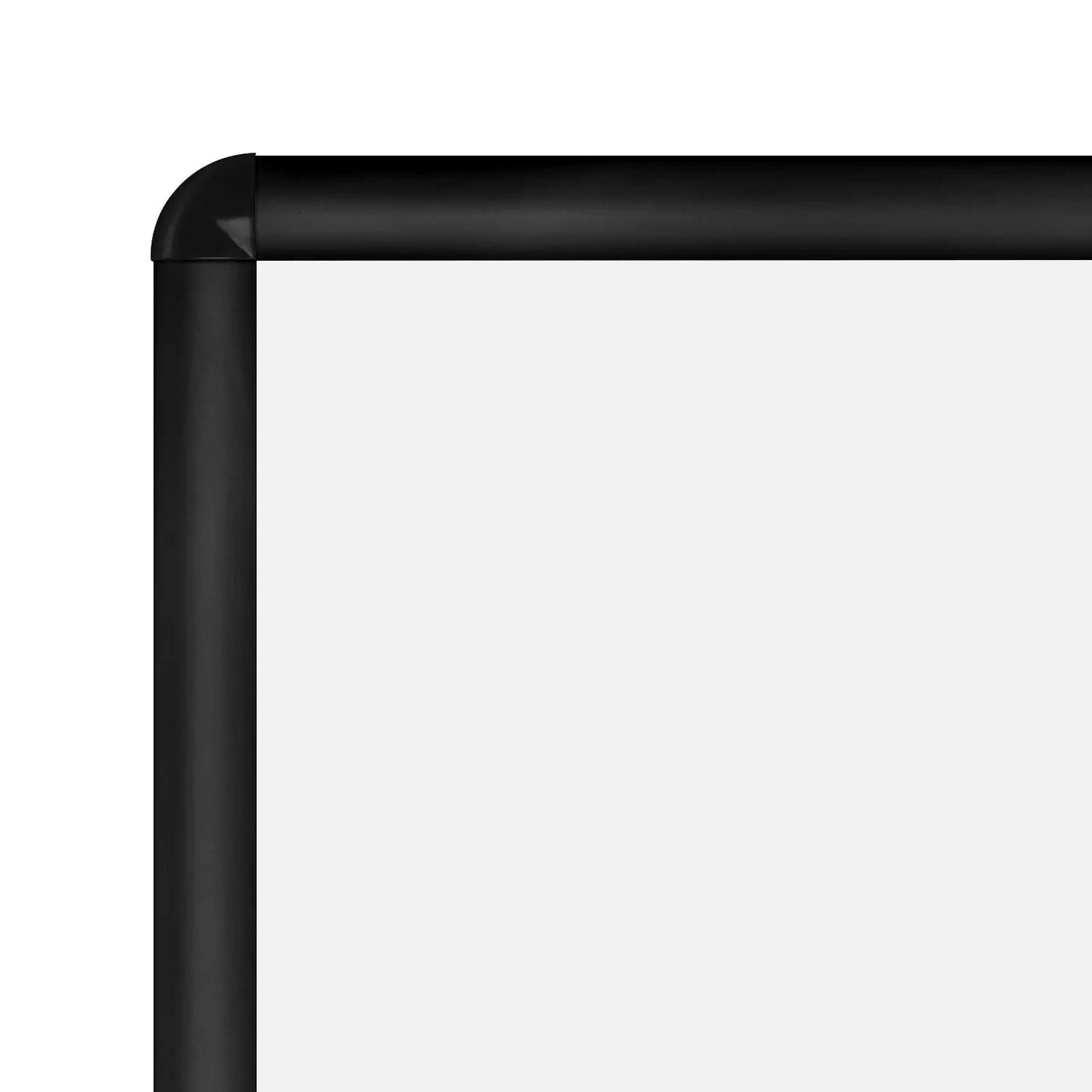 8.5x11 Black SnapeZo® Round-Cornered - 1" Profile - Snap Frames Direct