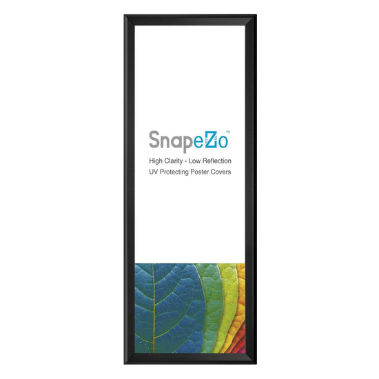 Black snap frame poster size 22X56 - 1.25 inch profile - Self-Assembly - Snap Frames Direct