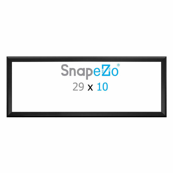 10x29 Black SnapeZo® Snap Frame - 1.25" Profile - Snap Frames Direct