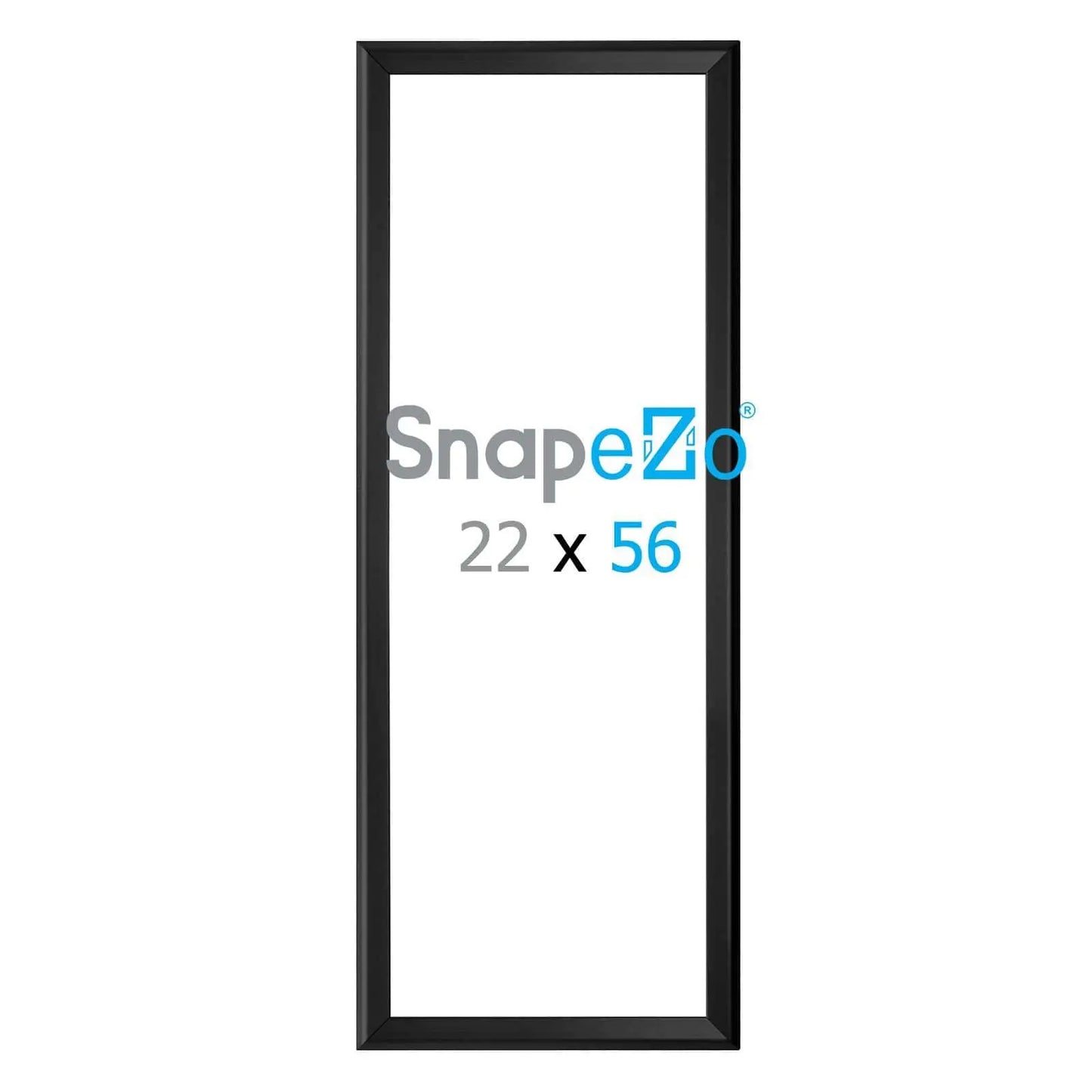 22x56 Black SnapeZo® Snap Frame - 1.25" Profile - Snap Frames Direct