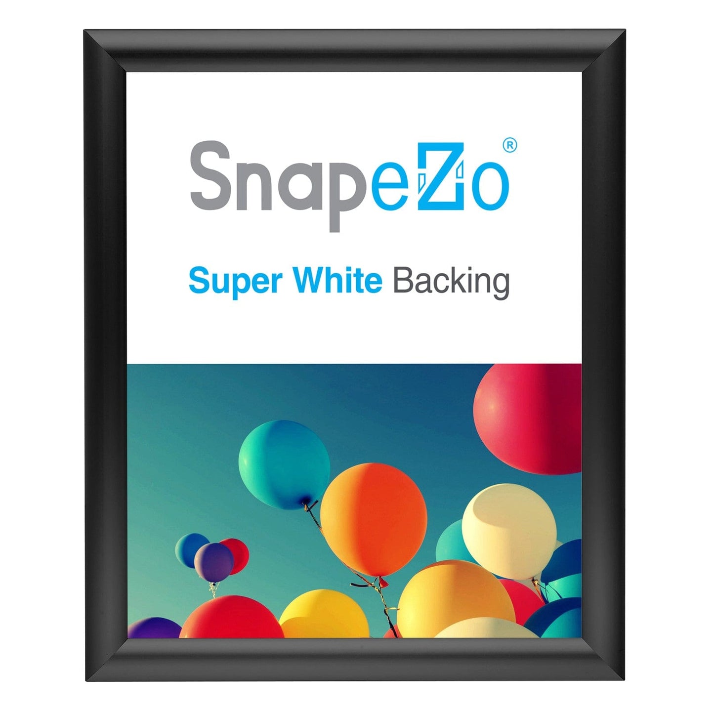 9x11 Black SnapeZo® Snap Frame - 1" Profile - Snap Frames Direct