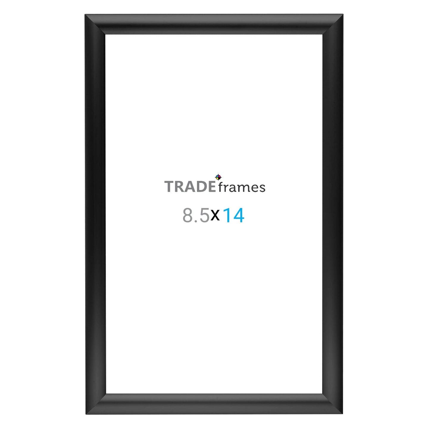 8.5x14 Inches Black Snap Frame - 1" Profile - Snap Frames Direct