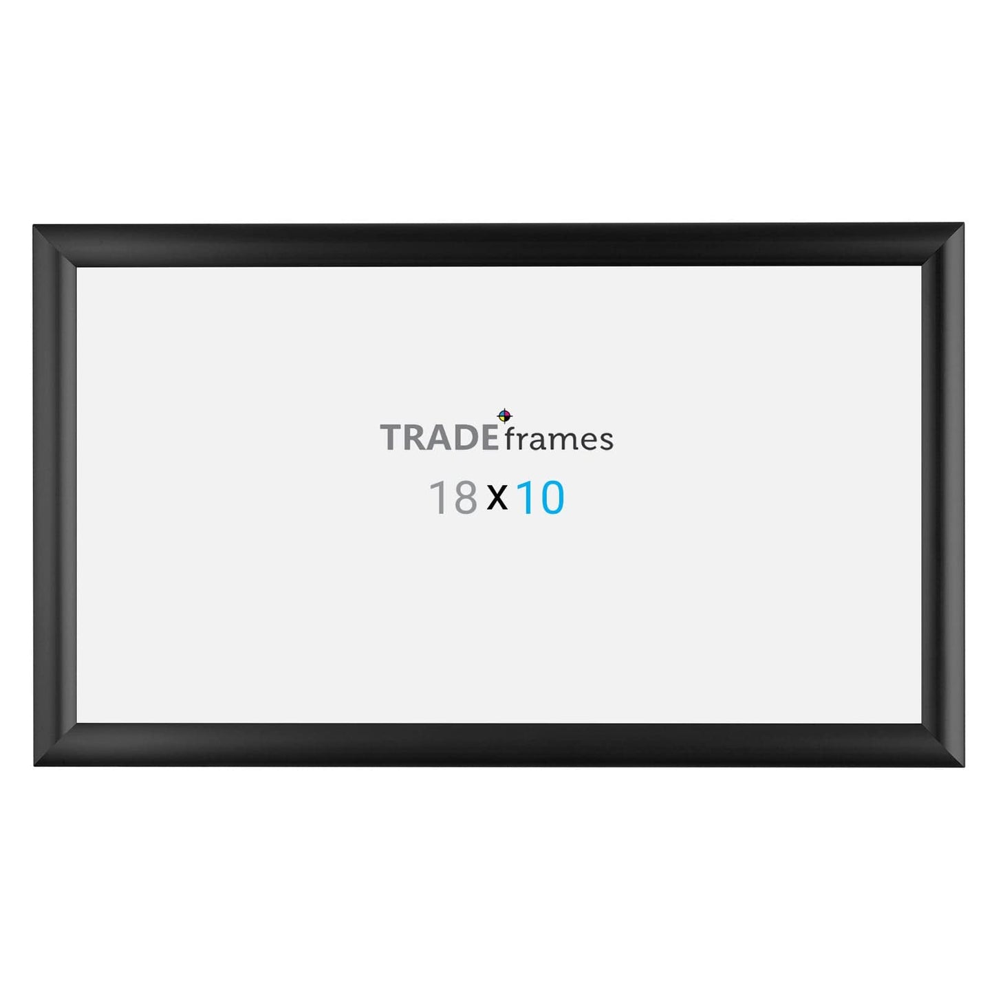 10x18 Inches Black Snap Frame - 1" Profile - Snap Frames Direct