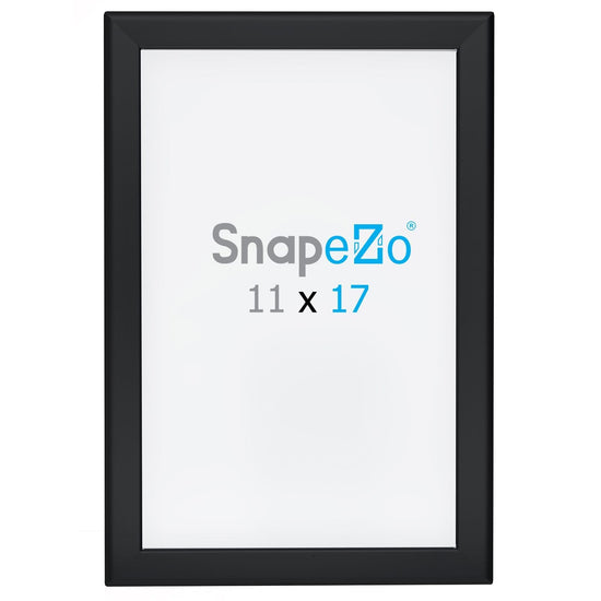 11x17 Black SnapeZo® Jumbo - 1.25" Profile - Snap Frames Direct