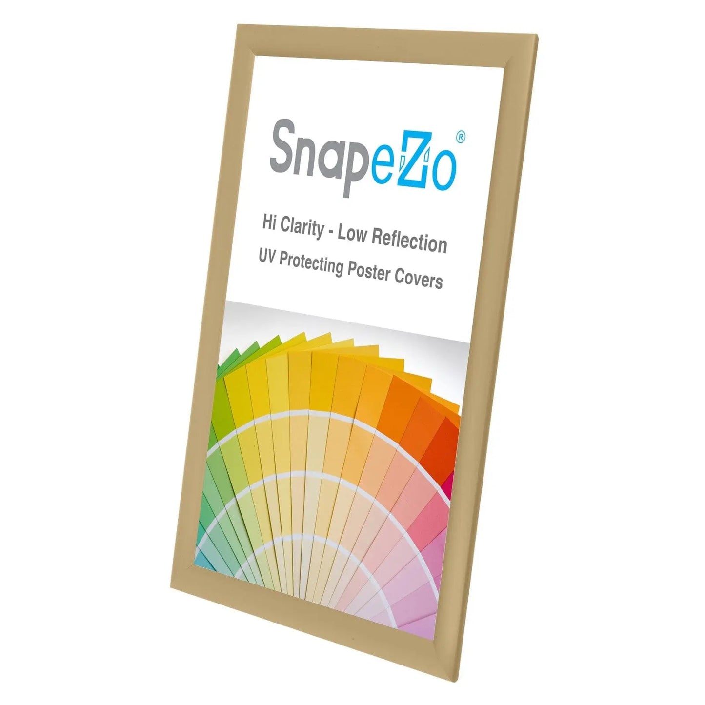 11x17 Gold SnapeZo® Snap Frame - 1" Profile - Snap Frames Direct