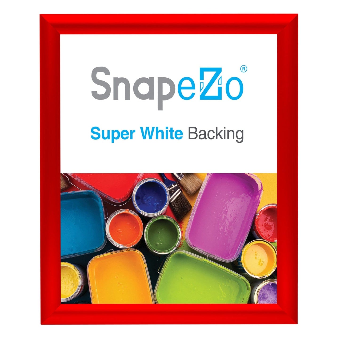 9x11 Inches Red SnapeZo® Snap Frame - 1" profile - Snap Frames Direct