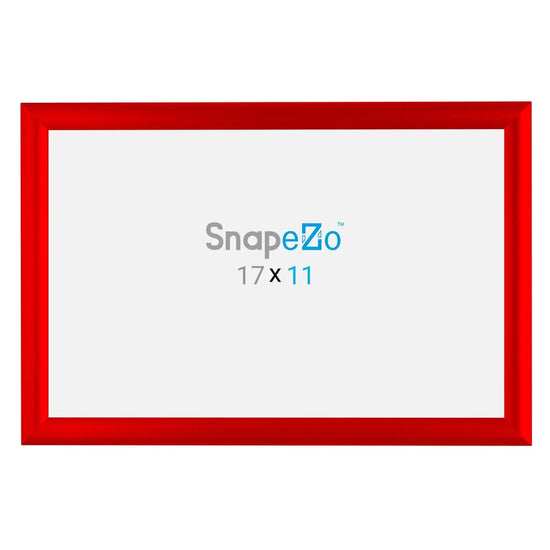 11x17 Red SnapeZo® Snap Frame - 1" Profile - Snap Frames Direct