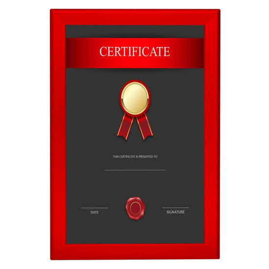11x17 Red SnapeZo® Snap Frame - 1.25" Profile - Snap Frames Direct