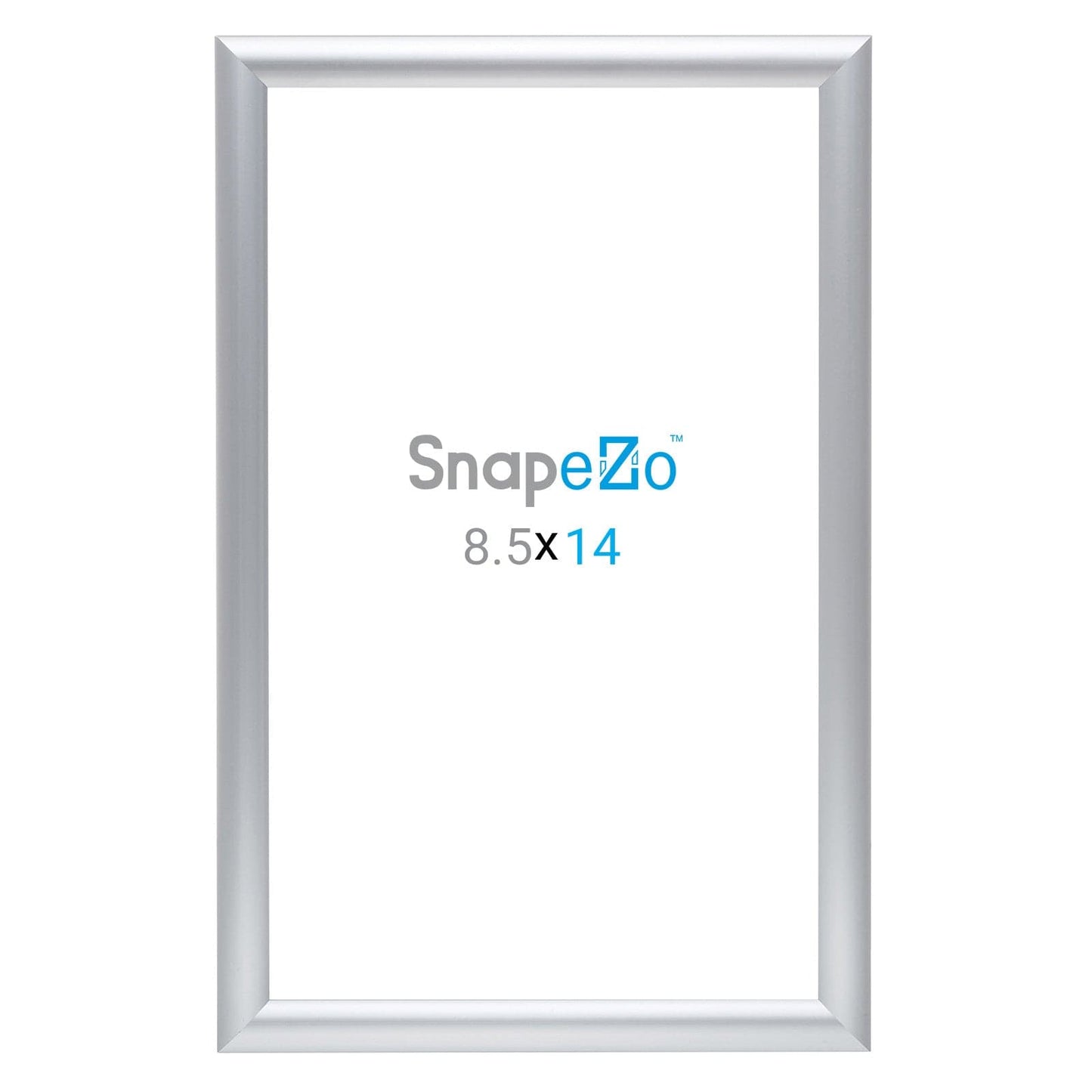 8.5x14 Silver SnapeZo® Poster Snap Frame 1" - Snap Frames Direct