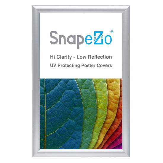 8.5x14 Silver SnapeZo® Poster Snap Frame 1" - Snap Frames Direct