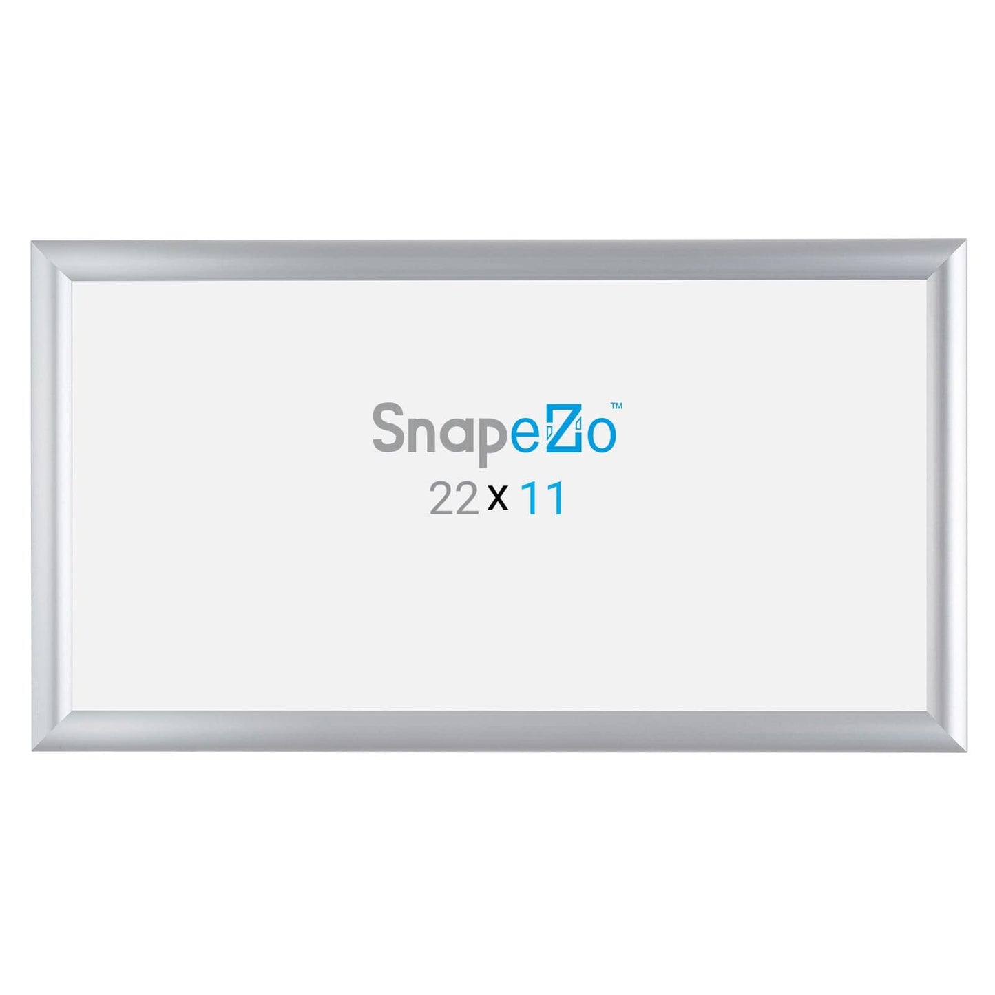 11x22 Silver SnapeZo® Snap Frame - 1" Profile - Snap Frames Direct