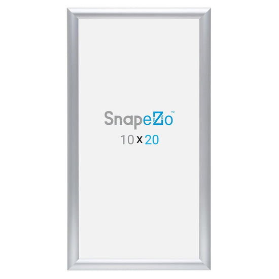 10x20 Silver SnapeZo® Snap Frame - 1" Profile - Snap Frames Direct