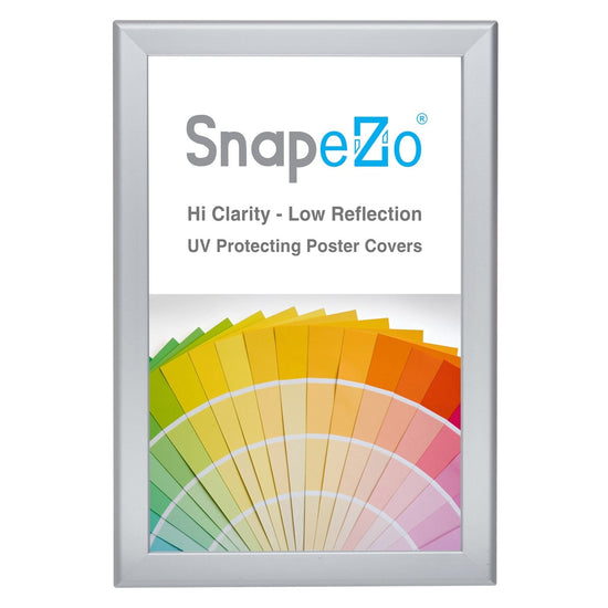 11x17 Silver SnapeZo® Poster Snap Frame 1.25" - Snap Frames Direct