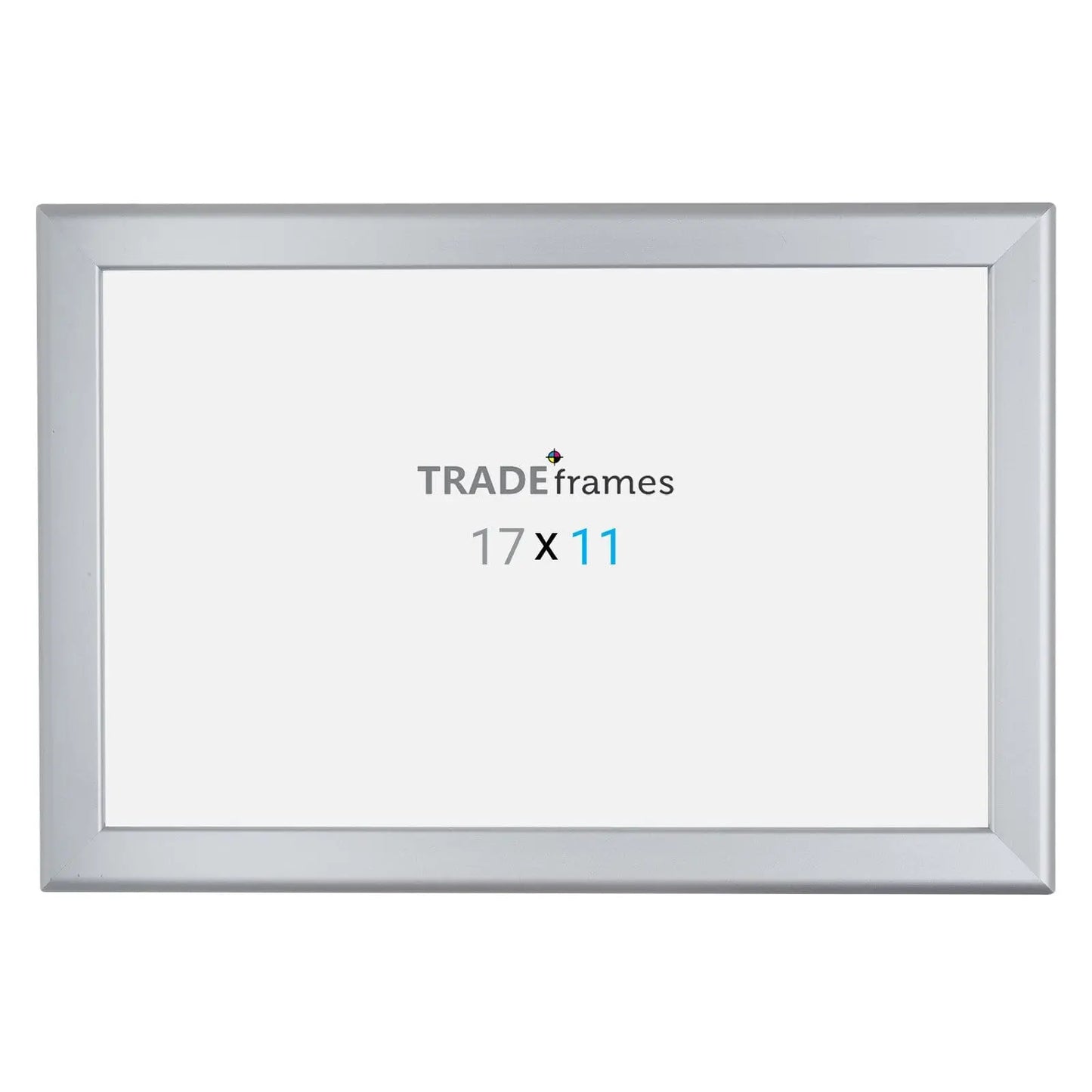 11x17 Inches Silver Snap Frame - 1.25" Profile - Snap Frames Direct