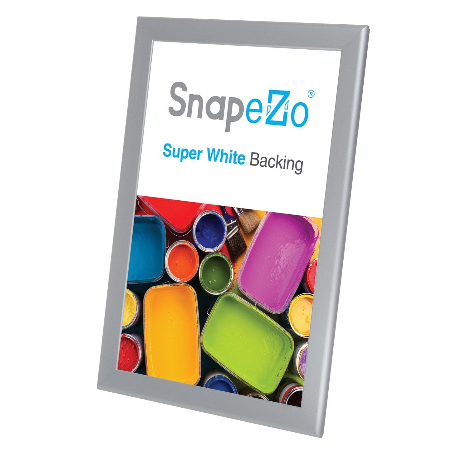 11x17 Silver SnapeZo® Poster Snap Frame 1.25" - Snap Frames Direct