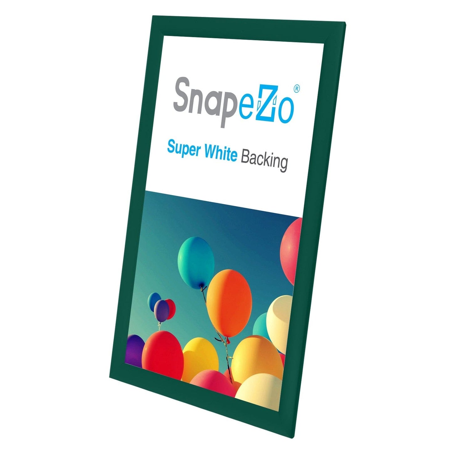 11x17 Green SnapeZo® Snap Frame - 1" Profile - Snap Frames Direct