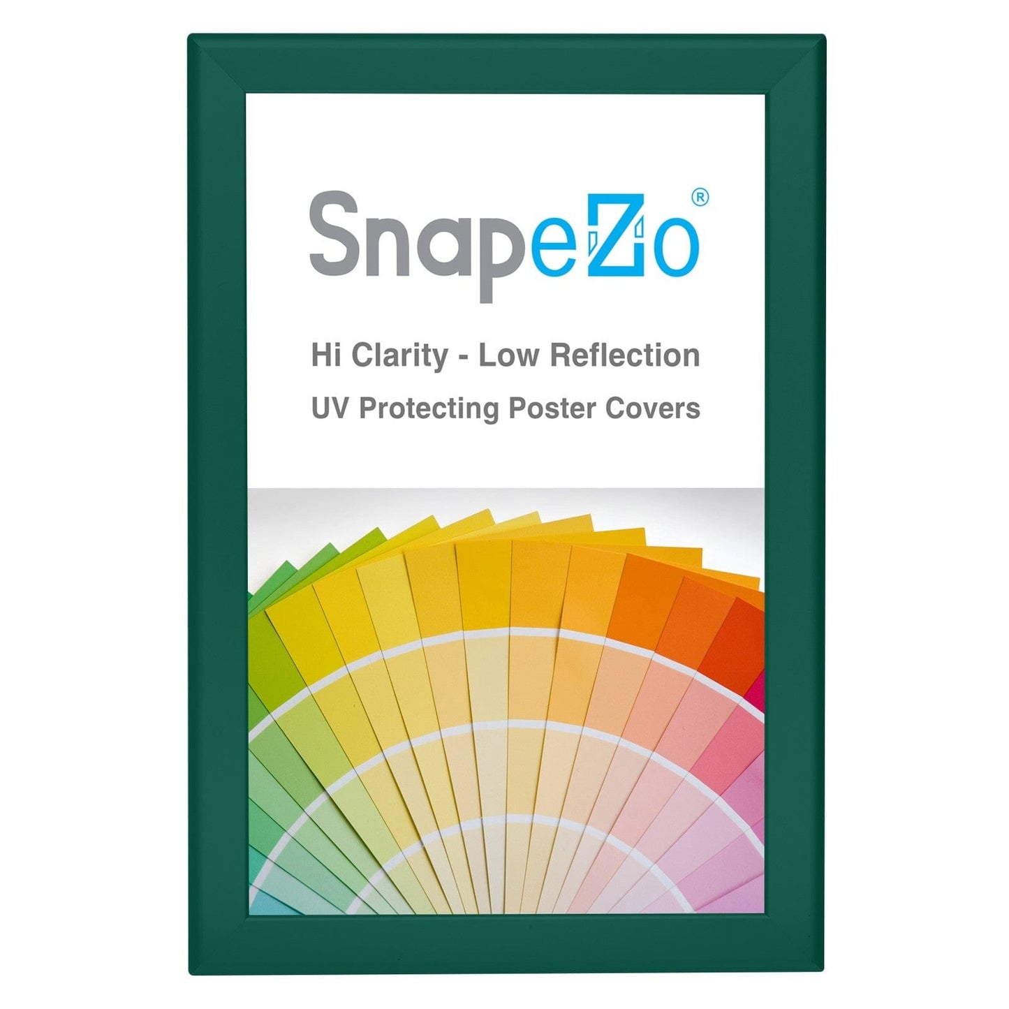 11x17 Green SnapeZo® Snap Frame - 1.25" Profile - Snap Frames Direct