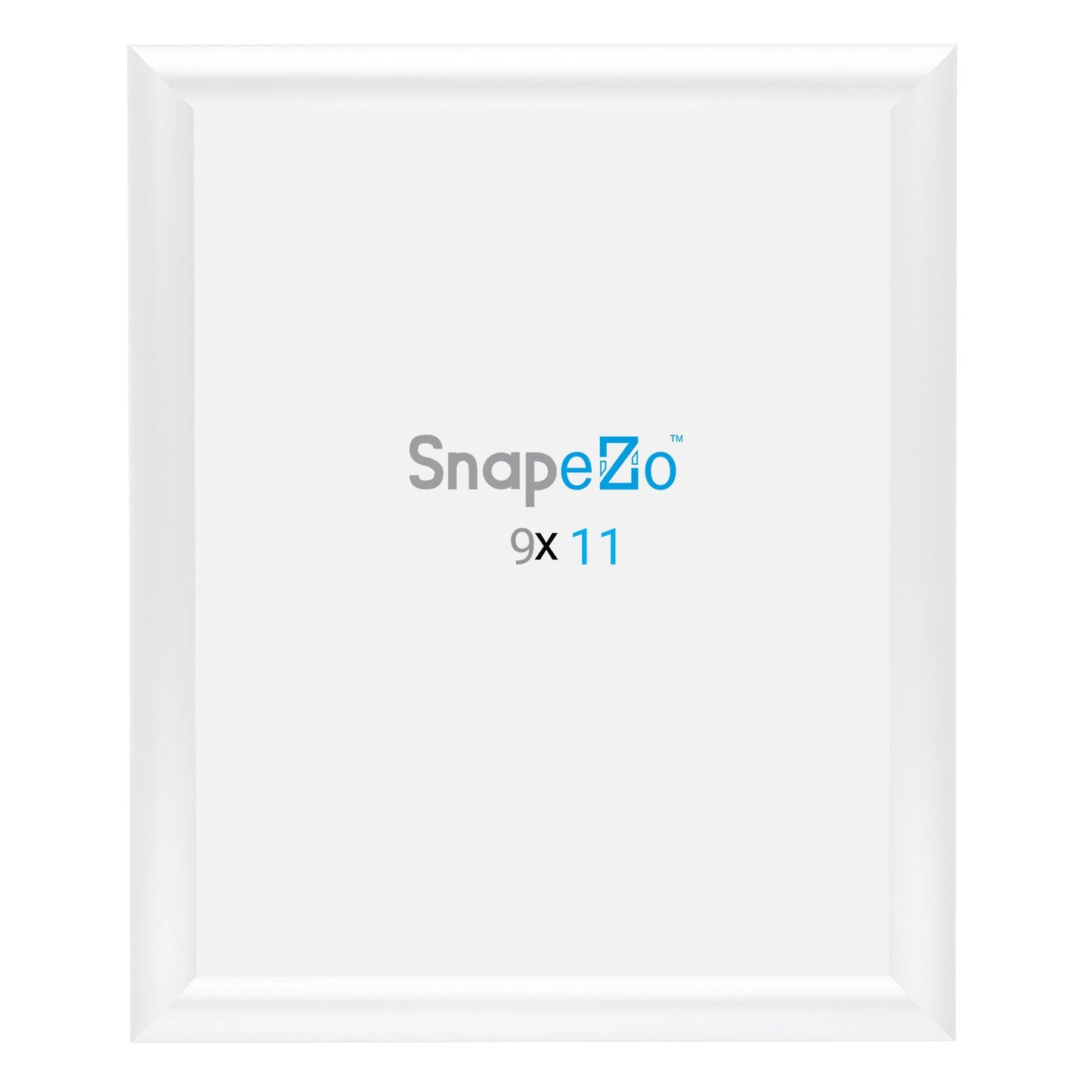 9x11 Inches White SnapeZo® Snap Frame - 1" profile - Snap Frames Direct