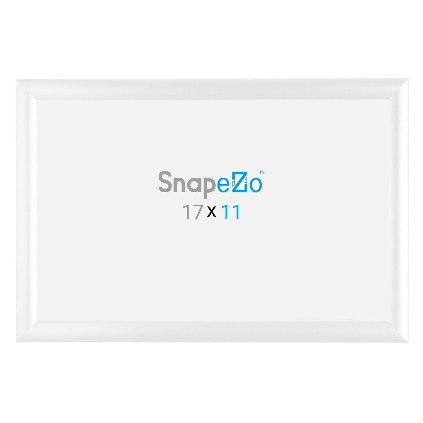 11x17 White SnapeZo® Return Snap Frame - 1" Profile - Snap Frames Direct