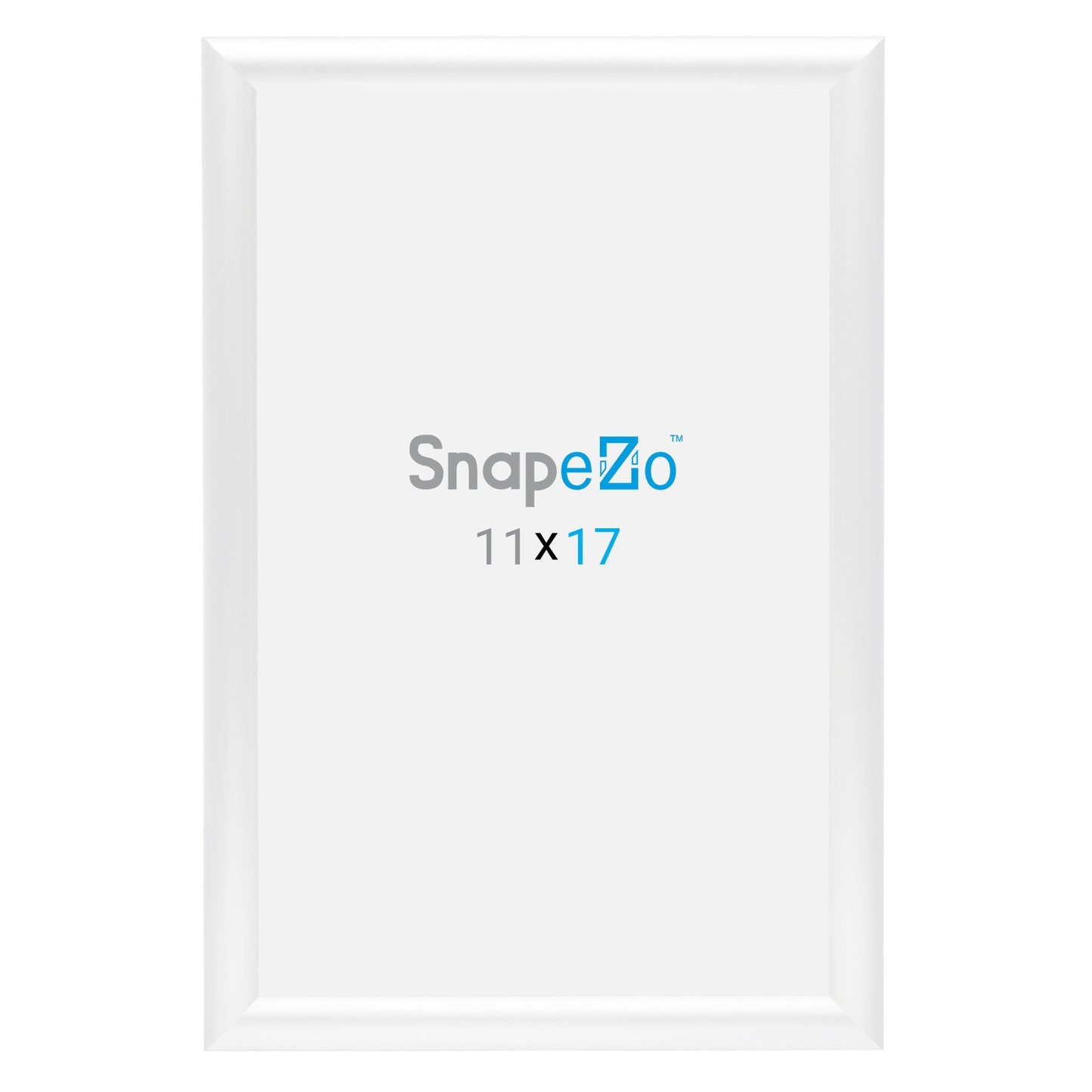 11x17 White SnapeZo® Poster Snap Frame 1" - Snap Frames Direct