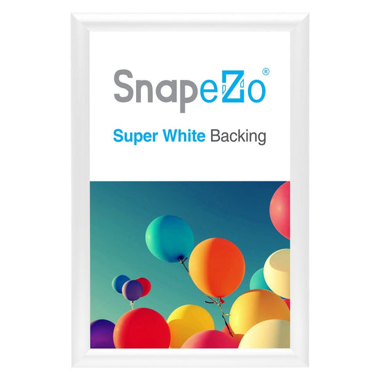 11x17 White SnapeZo® Poster Snap Frame 1" - Snap Frames Direct