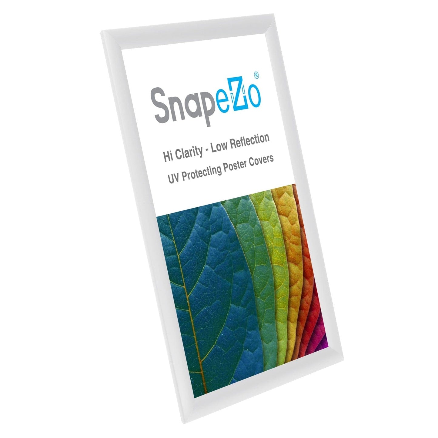 11x17 White SnapeZo® Poster Snap Frame 1" - Snap Frames Direct