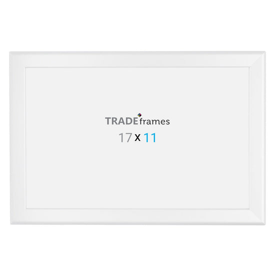 11x17 TRADEframe White Snap Frame 11x17 - 1.25 inch profile - Snap Frames Direct
