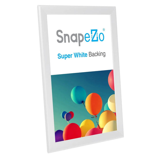 11x17 White SnapeZo® Snap Frame - 1.25" Profile - Snap Frames Direct