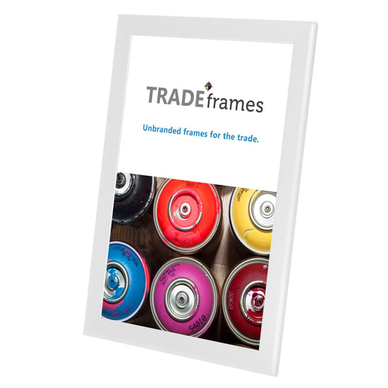 11x17 TRADEframe White Snap Frame 11x17 - 1.25 inch profile - Snap Frames Direct