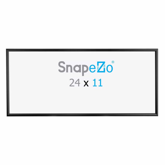 11x24 Black SnapeZo® Snap Frame - 1.2" Profile - Snap Frames Direct