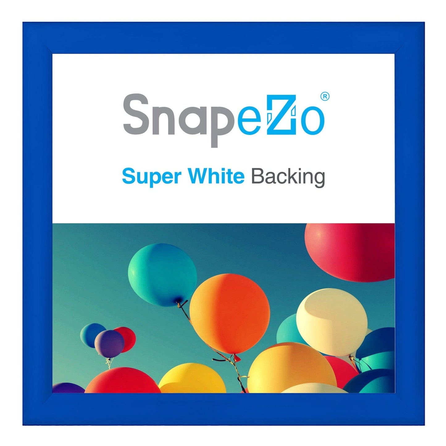 33x33 Blue SnapeZo® Snap Frame - 1.2" Profile - Snap Frames Direct