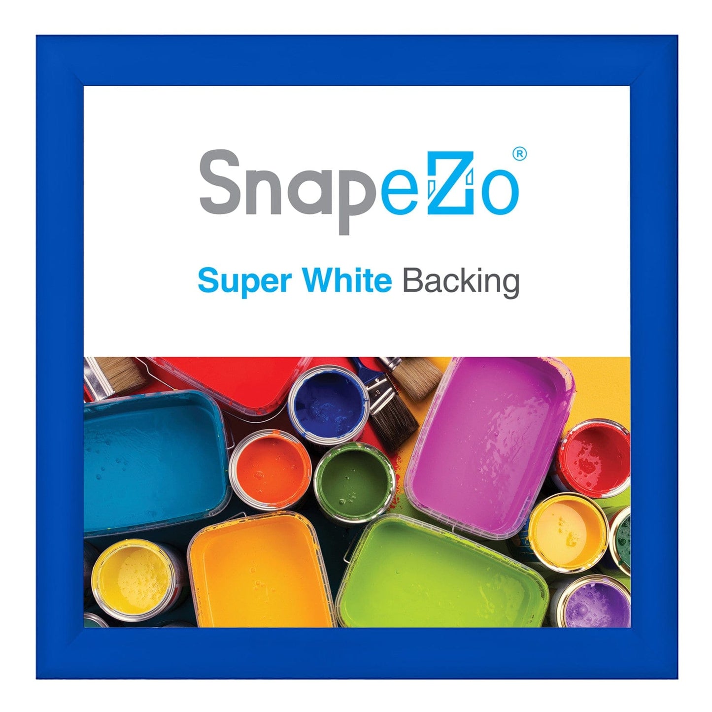 25x25 Blue SnapeZo® Snap Frame - 1.2" Profile - Snap Frames Direct