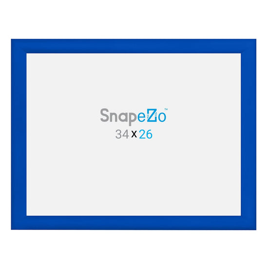 26x34 Blue SnapeZo® Snap Frame - 1.2" Profile - Snap Frames Direct