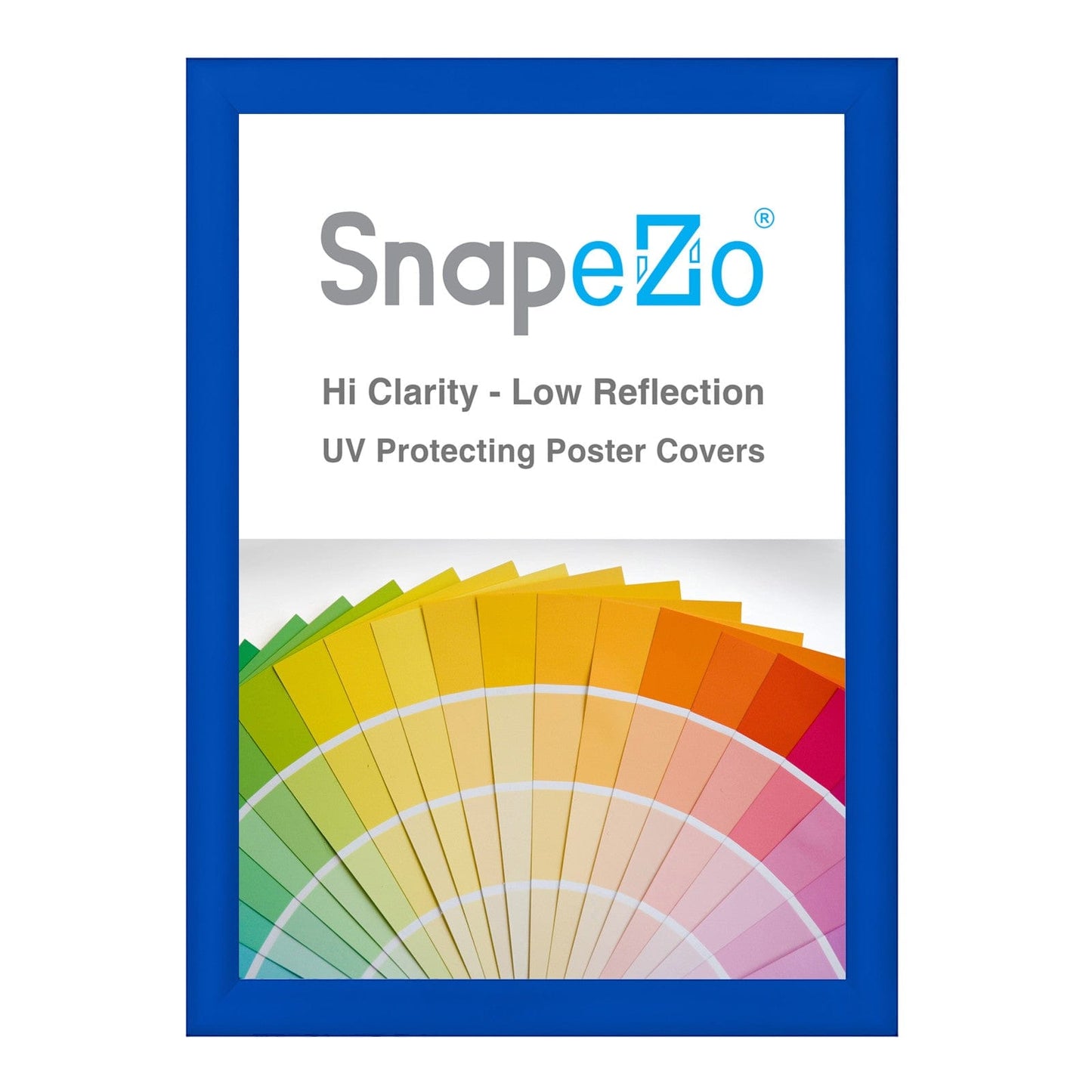 28x38 Blue SnapeZo® Snap Frame - 1.2" Profile - Snap Frames Direct