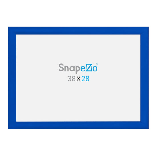 28x38 Blue SnapeZo® Snap Frame - 1.2" Profile - Snap Frames Direct