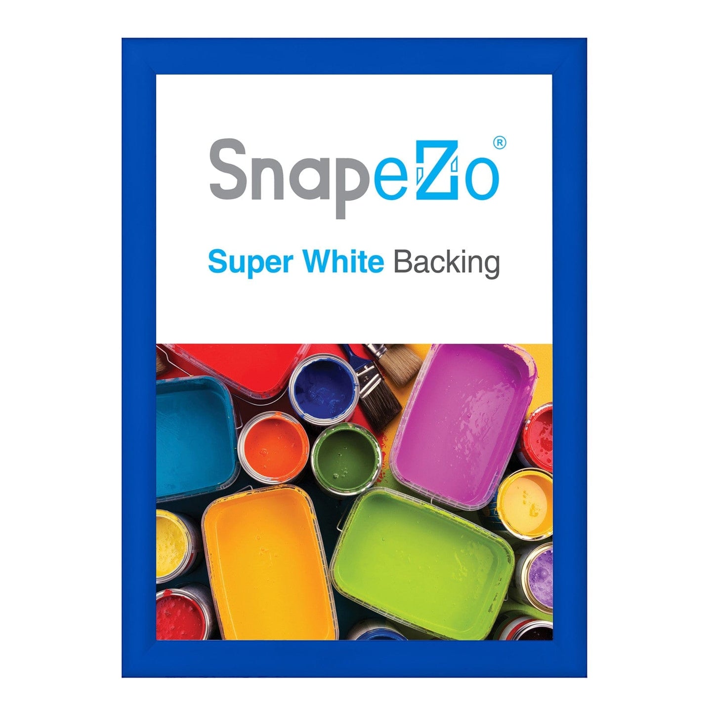 28x38 Blue SnapeZo® Snap Frame - 1.2" Profile - Snap Frames Direct