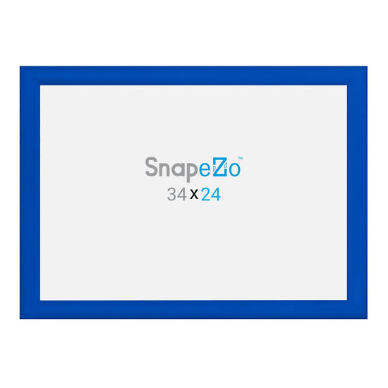 24x34 Blue SnapeZo® Snap Frame - 1.2" Profile - Snap Frames Direct
