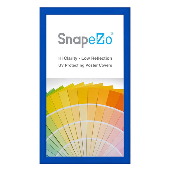 21x38 Blue SnapeZo® Snap Frame - 1.2" Profile - Snap Frames Direct