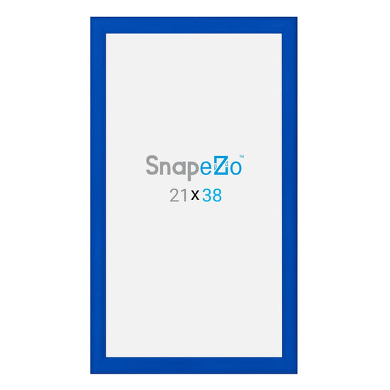 21x38 Blue SnapeZo® Snap Frame - 1.2" Profile - Snap Frames Direct