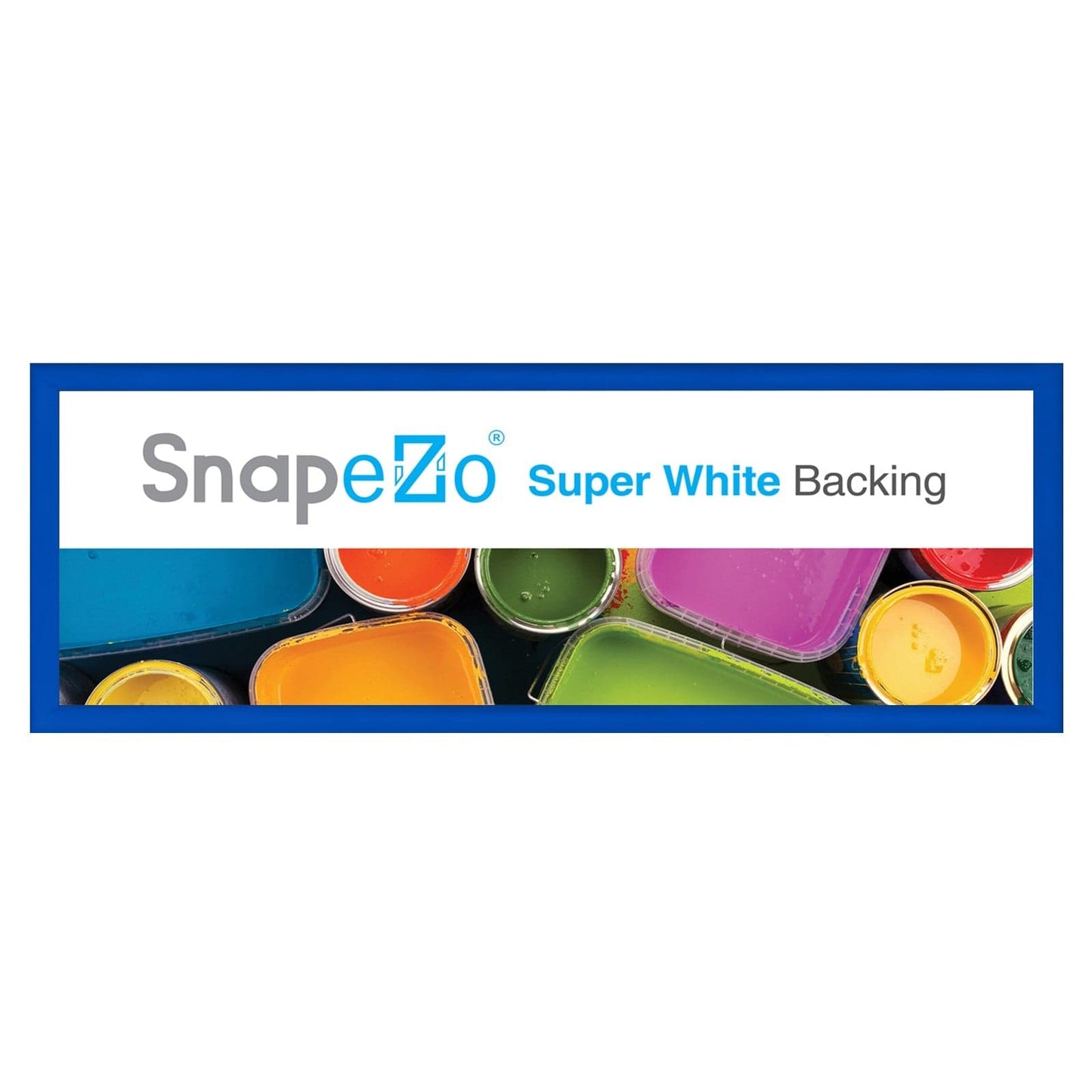 8x24 Blue SnapeZo® Snap Frame - 1.2" Profile - Snap Frames Direct
