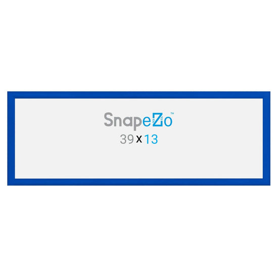 13x39 Blue SnapeZo® Snap Frame - 1.2" Profile - Snap Frames Direct