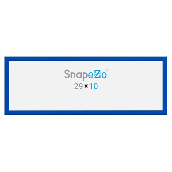 10x29 Blue SnapeZo® Snap Frame - 1.2" Profile - Snap Frames Direct