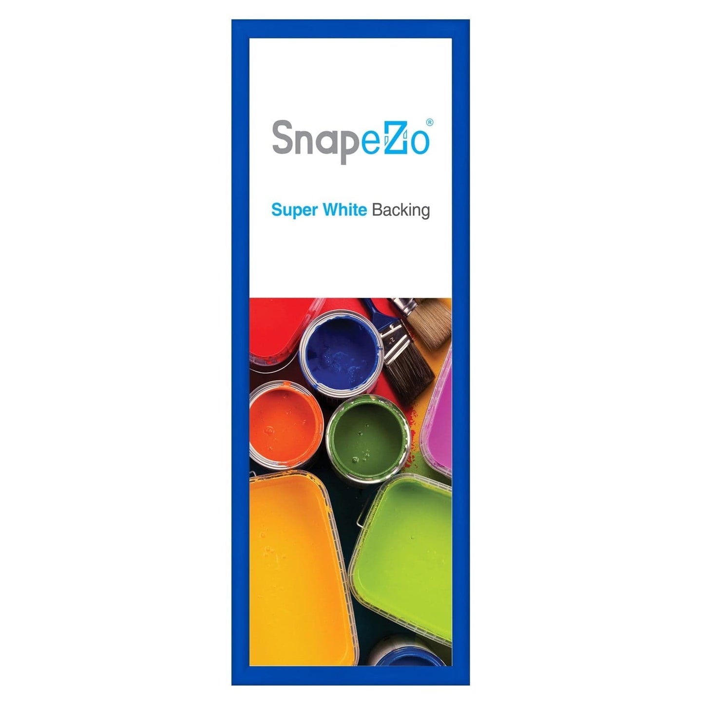 10x29 Blue SnapeZo® Snap Frame - 1.2" Profile - Snap Frames Direct