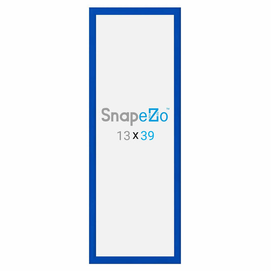13x39 Blue SnapeZo® Snap Frame - 1.2" Profile - Snap Frames Direct